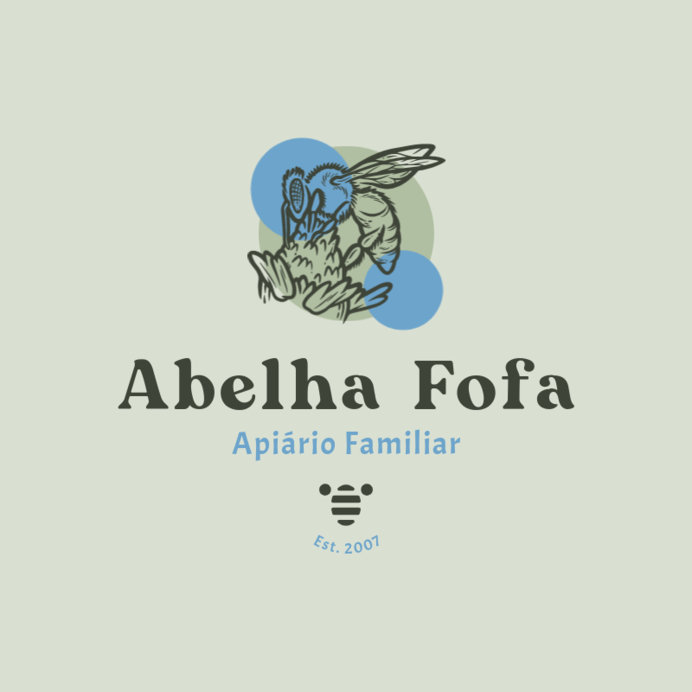 Placeit - Family Apiary Logo Maker Featuring a Bee Graphic