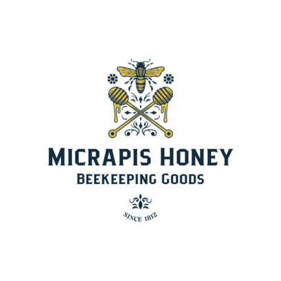 Bee-Themed Logo Creator for a Honey Farm