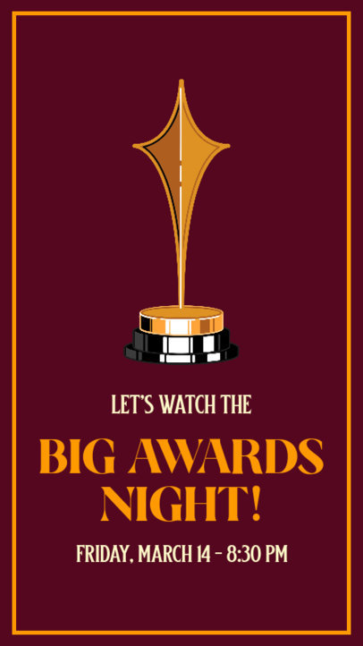 Event Instagram Story Generator for a Big Awards Night