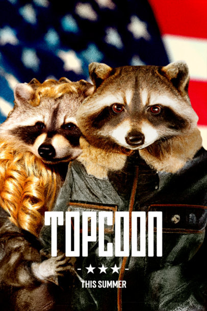 AI-Generated Poster Design Maker Featuring a Parody Film Photo