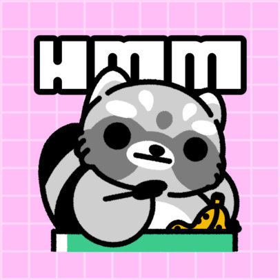 Twitch Emote Generator With a Raccoon Graphic