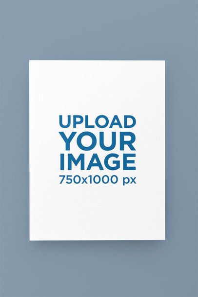 Greeting Card Mockup Featuring a Customizable Backdrop m31372