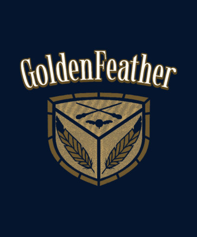 T-Shirt Design Generator Featuring an Emblem Inspired by Harry Potter