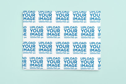 Wrapping Paper Mockup Featuring a Colorful Background m31350