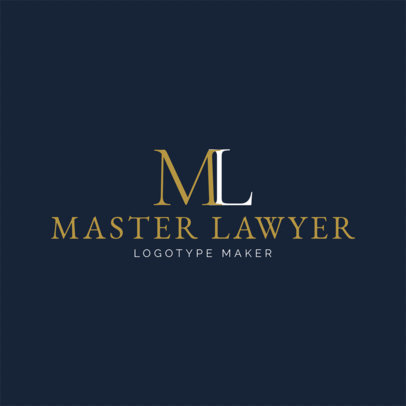 Monogram Logo Maker for Law Firms
