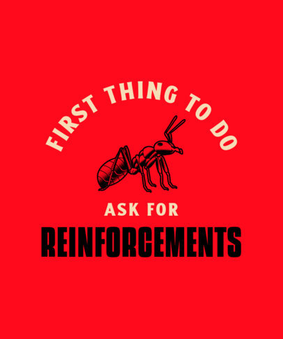 T-Shirt Design Creator Featuring an Ant Inspired by a Superhero Movie