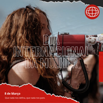 Instagram Post Maker to Promote a Women's Day March