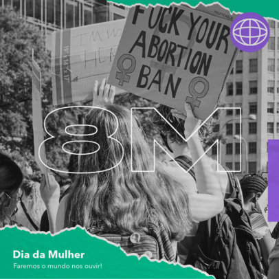 Feminist Instagram Post Generator for a Women's Day March