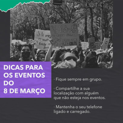 Feminist Instagram Post Generator Featuring Facts About Women's Day