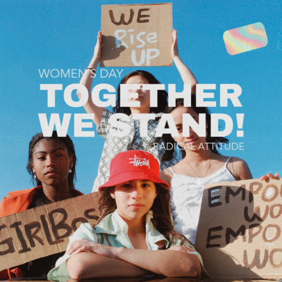 Instagram Post Template for a Women's Day Event Carousel