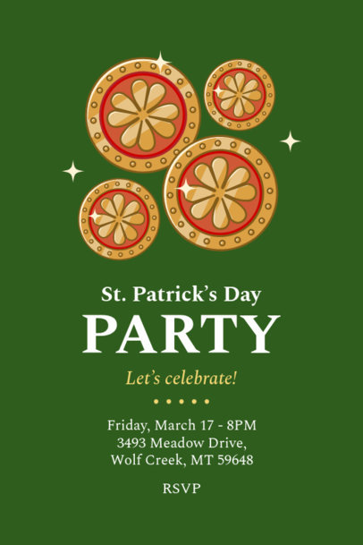Invitation Design Maker for a St Patrick's Day-Themed Party 5364