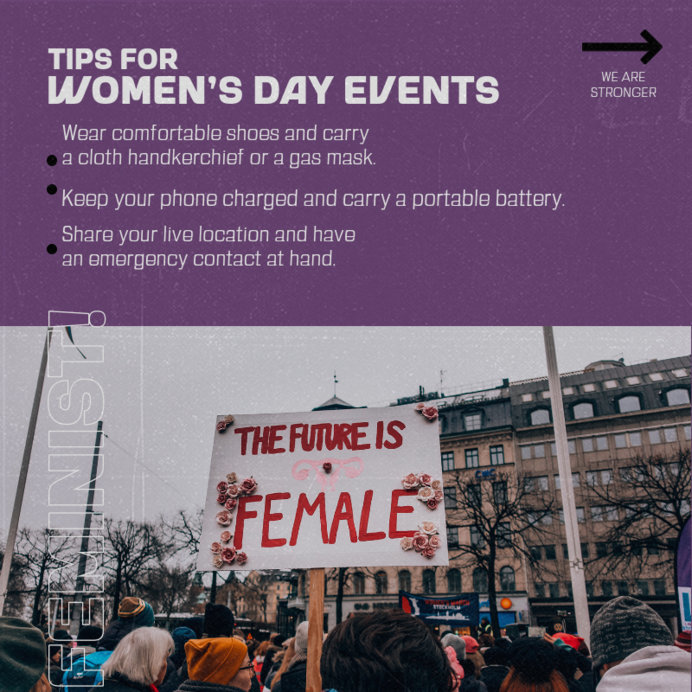 Placeit - Instagram Post Creator with Tips for Massive Women's Day Events