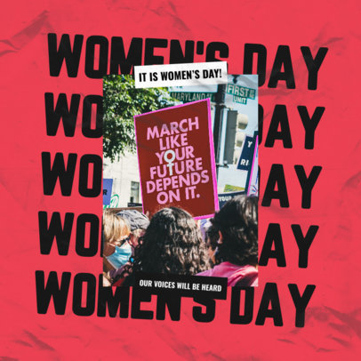 Instagram Post Maker for a International Women's Day-Themed Infographic