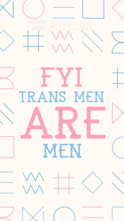 Instagram Story Video Creator with Animated Text for Transgender VisIbility Day
