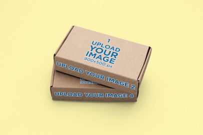 Branding Mockup Featuring Two Boxes