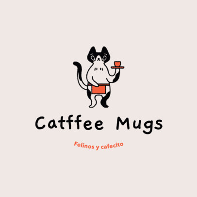 Online Logo Creator for a Cat-Friendly Coffee Shop 