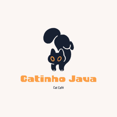 Coffee Shop Logo Maker with a Feline Graphic