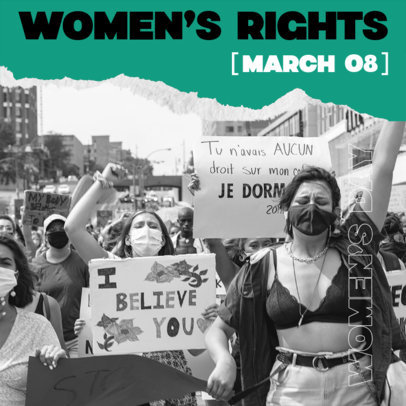 Feminist-Themed Instagram Post Generator for a Women's Day Carousel