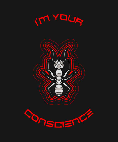 Ant-Man-Inspired T-Shirt Design Generator Featuring a Quote