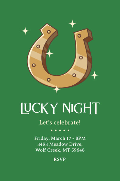 St Patrick's Day Invitation Design Maker for a Party Night Event 5364d