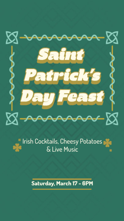 Irish Instagram Story Maker for a St Patrick's Day Feast