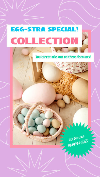 Instagram Story Maker With a Code for a Special Discount for an Easter Sale