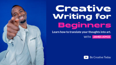 YouTube Thumbnail Maker for a Creative Writing Course