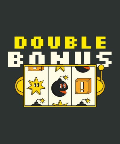 Gaming-Themed T-Shirt Design Creator Inspired by Mario Bros
