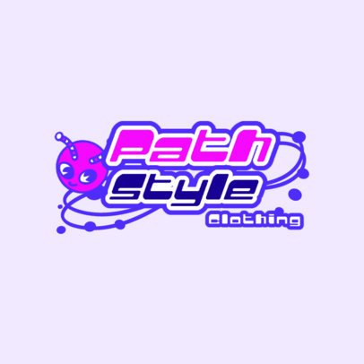 Y2K Logo Maker for a Clothing Store