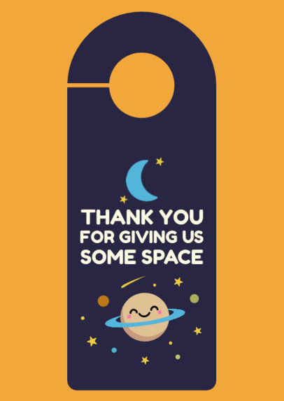 Quote Door Hanger Design Generator Featuring a Moon and Planet Graphics 5380-5383a