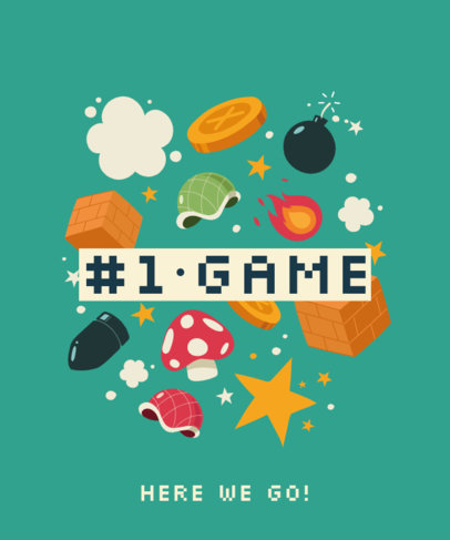 T-Shirt Design Generator With Gaming Graphics Inspired by Mario Bros