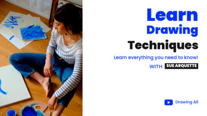 Educational YouTube Thumbnail Maker for a Drawing Course