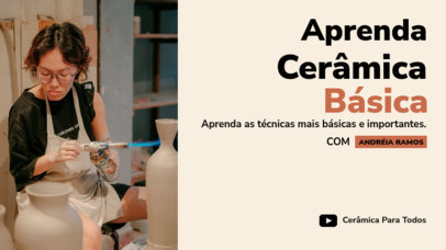 Creative YouTube Thumbnail Creator for a Ceramic Course