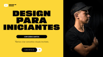 YouTube Thumbnail Creator for a Basic Design Video Course