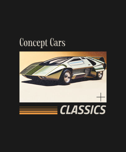 Classic Cars T-Shirt Design Maker Featuring an AI-Generated Graphic