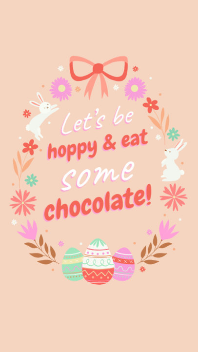 Instagram Story Generator Featuring an Easter-Themed Message