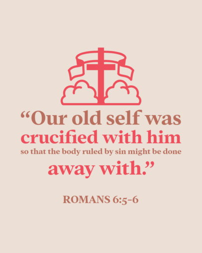 Easter Instagram Post Creator Featuring a Christian Verse