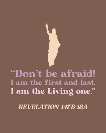 Christian Instagram Post Template Featuring a Faith Quote