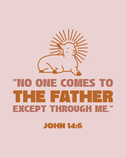 Instagram Post Creator Featuring an Easter Theme and a Christian Quote