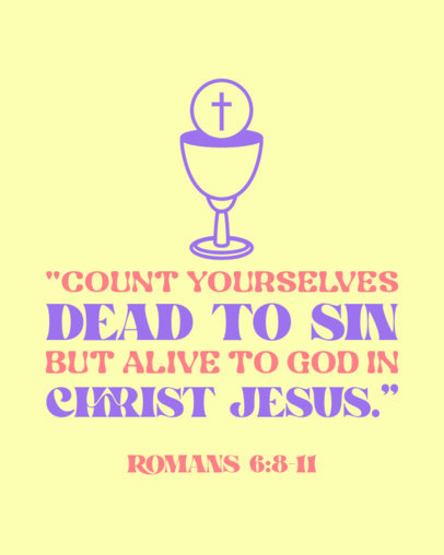 Instagram Post Template to Celebrate Christian Easter 