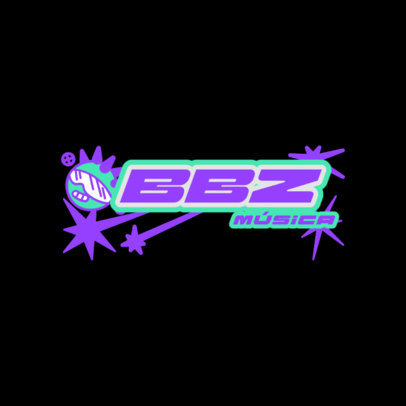 Logo Creator for a Retro-Futuristic Music Store 5685f