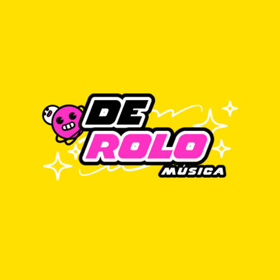 Music Store Logo Maker Featuring a Y2K Style