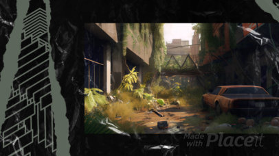 The Last of Us-Inspired Intro Video Generator with Paper Ripping-Style Animations 