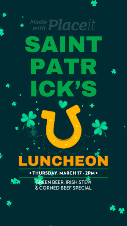 St Patrick's Day Instagram Story Video Creator for an Irish Event 
