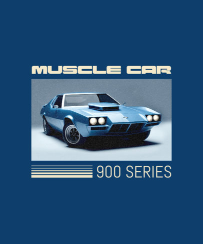 T-Shirt Design Template for Classic Cars Enthusiasts