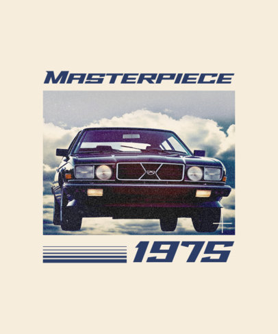 Car-Themed T-Shirt Design Generator With an AI-Generated Graphic