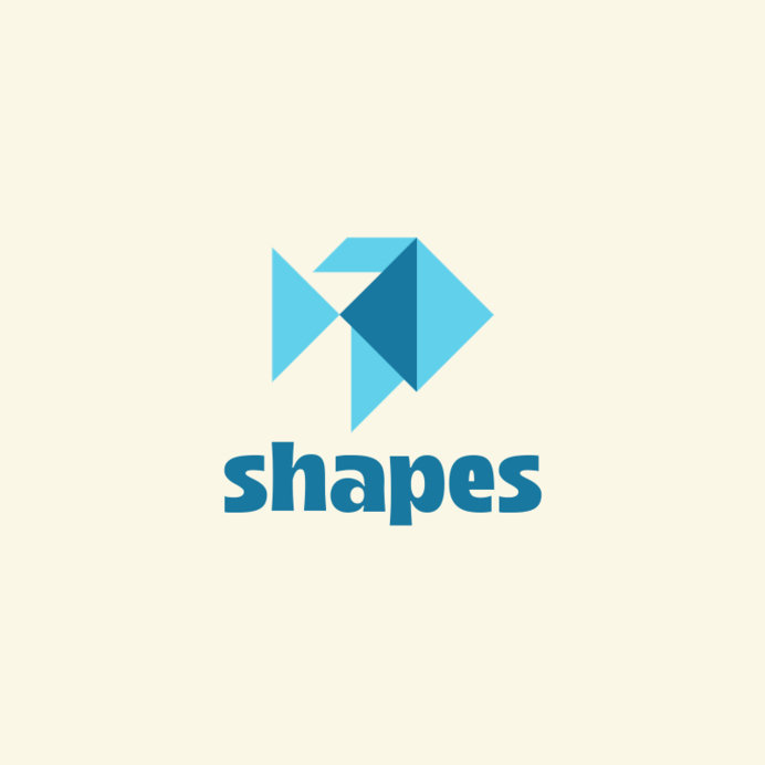 Placeit - Logo Maker Featuring an Origami Fish for a Paper Craft Store