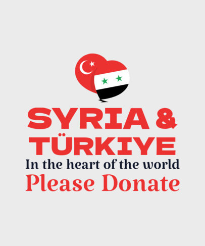 Support T-Shirt Design Generator to Help Earthquake Victims