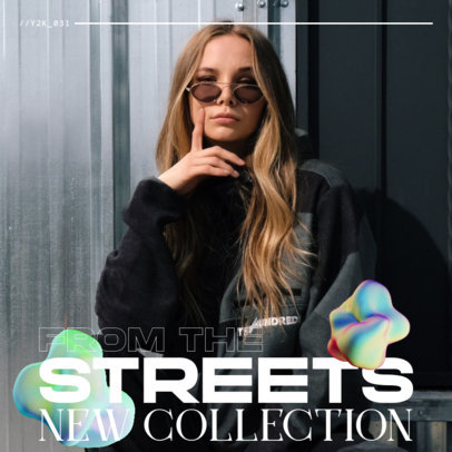 Instagram Post Design Maker with a Y2K Aesthetic for Stores