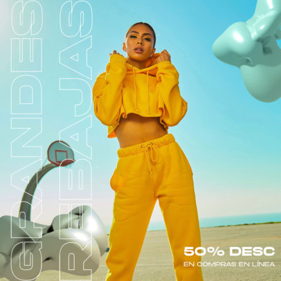 Instagram Post Generator for a Streetwear Clothing Brand Sale